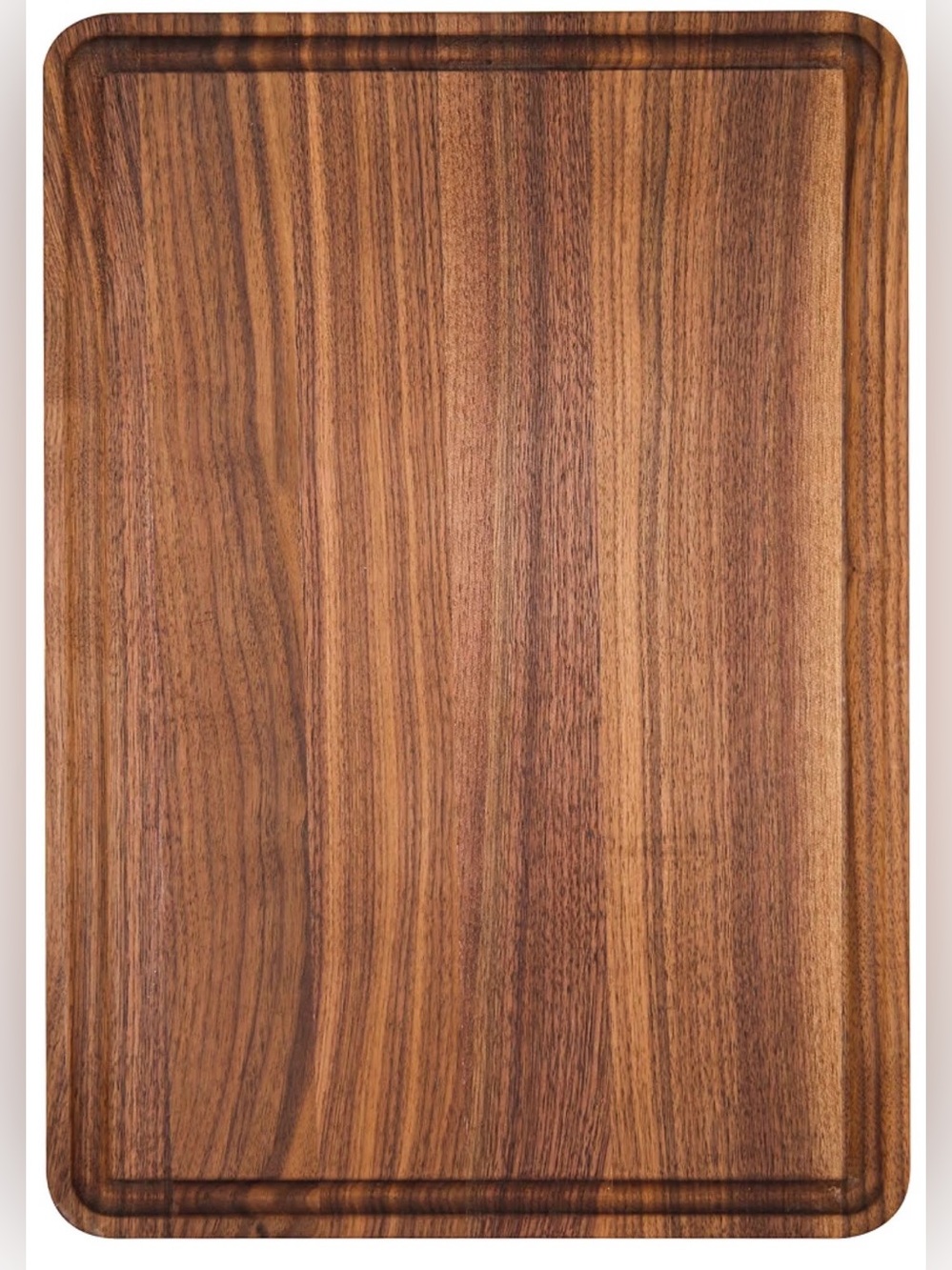 Avera Products - 12x8 handcrafted wood cutting/serving board w/juice groove